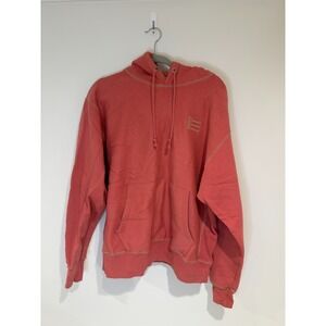 Champion Hoodie Mens Front Pocket Salmon Size L Champion Logo On Chest